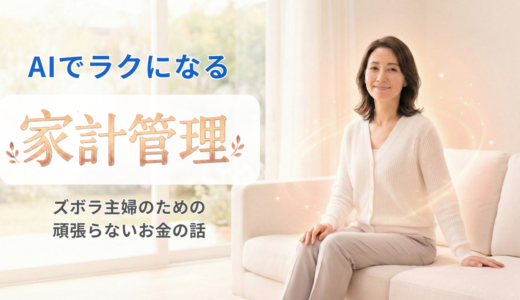 AIでラクになる家計管理｜ズボラ主婦のための頑張らないお金の話